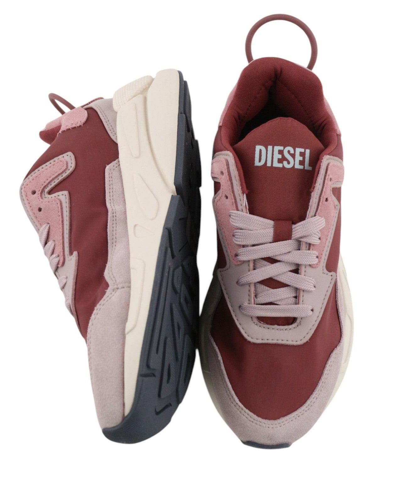 DIESEL S-Serendipity Women Trainers EU36 Pink Low Textile Laced Sneakers RRP150