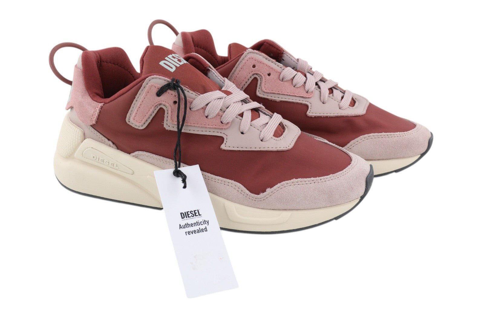 DIESEL S-Serendipity Women Trainers EU35.5 Pink Textile Low Casual Laced RRP150