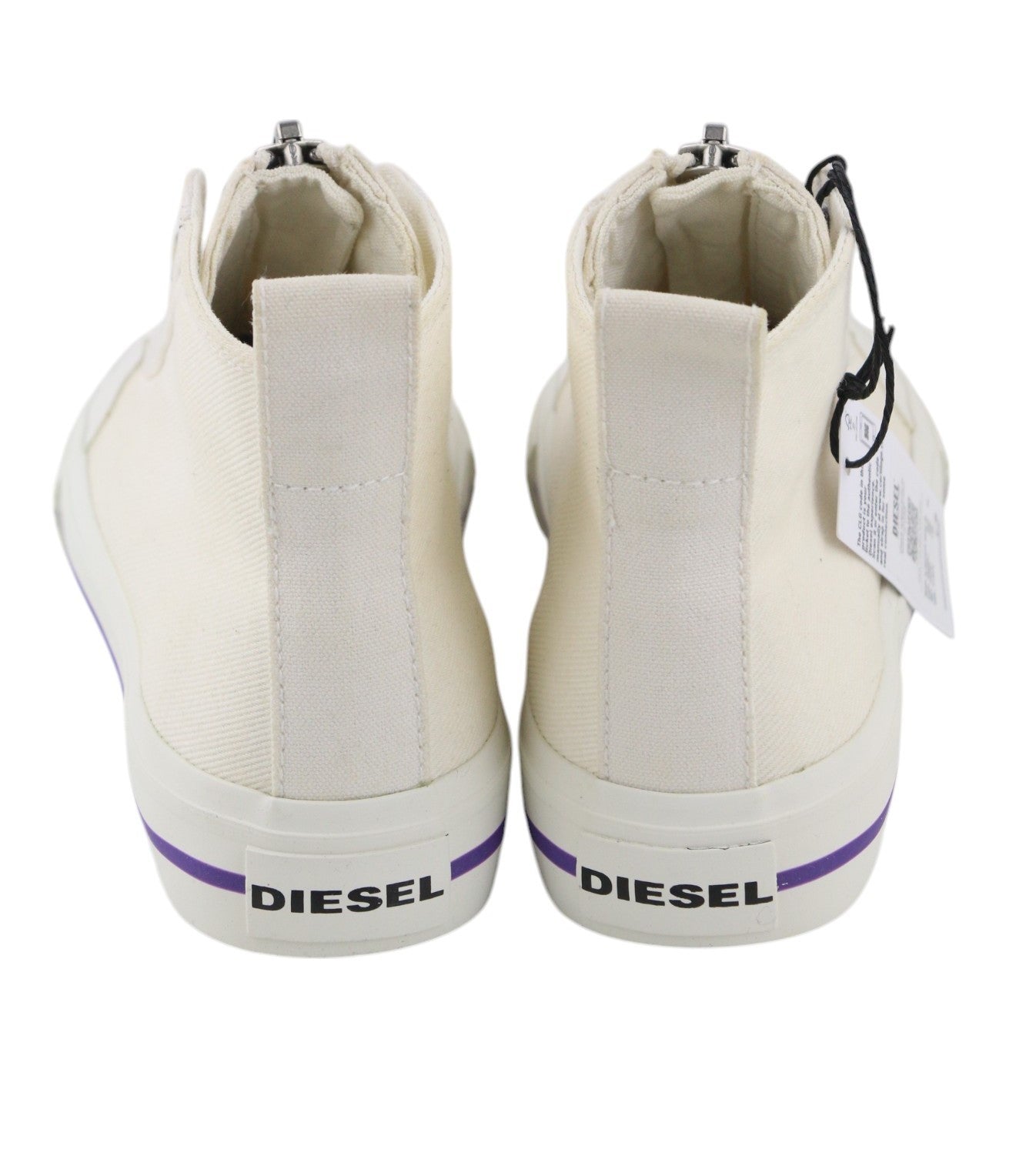 DIESEL S-Astico moteriški sportbačiai, balti, aukštakulniai, su raišteliais ir užtrauktuku, 39 € (RRP180) 