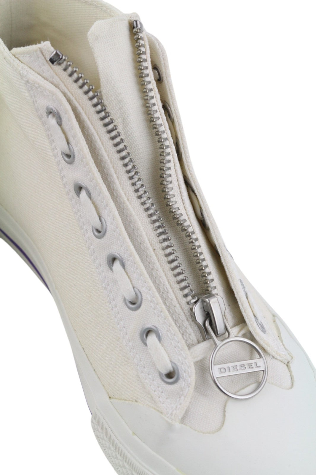 DIESEL S-Astico moteriški sportbačiai, balti, aukštakulniai, su raišteliais ir užtrauktuku, 39 € (RRP180) 