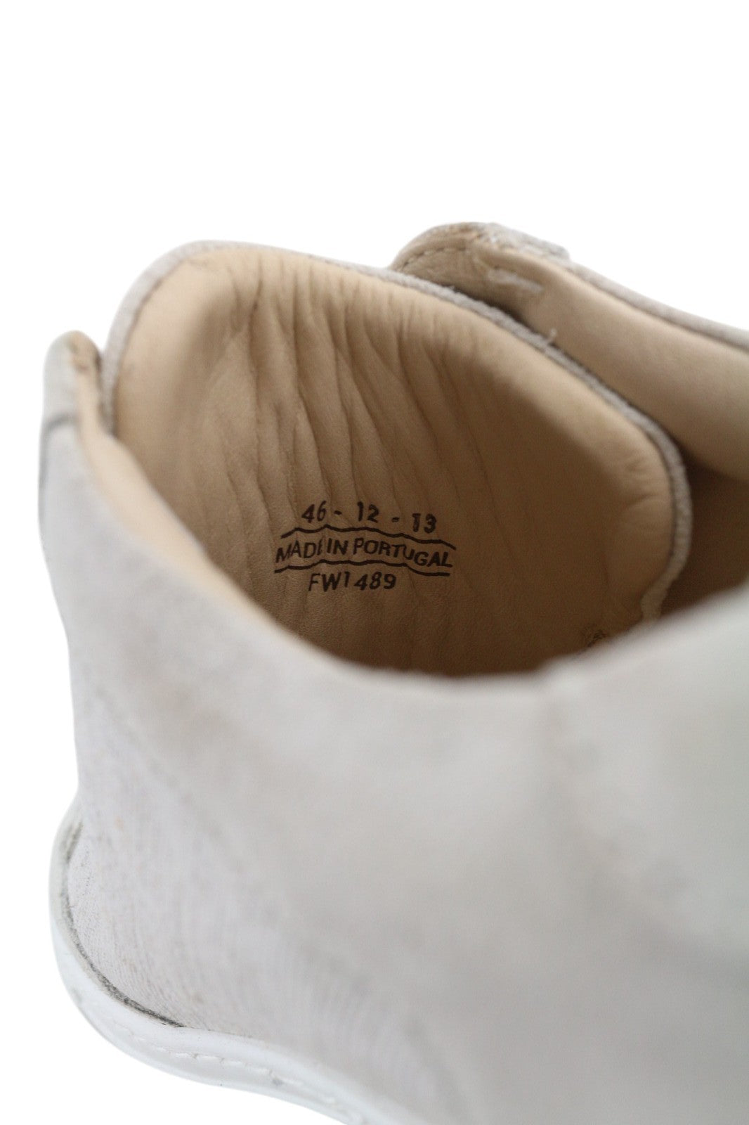 SUITSUPPLY Men Shoes EU46 Light Grey Textile Leather Low Laced Casual