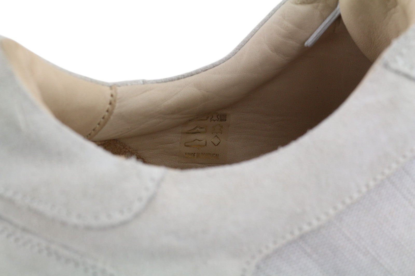 SUITSUPPLY Men Shoes EU46 Light Grey Textile Leather Low Laced Casual