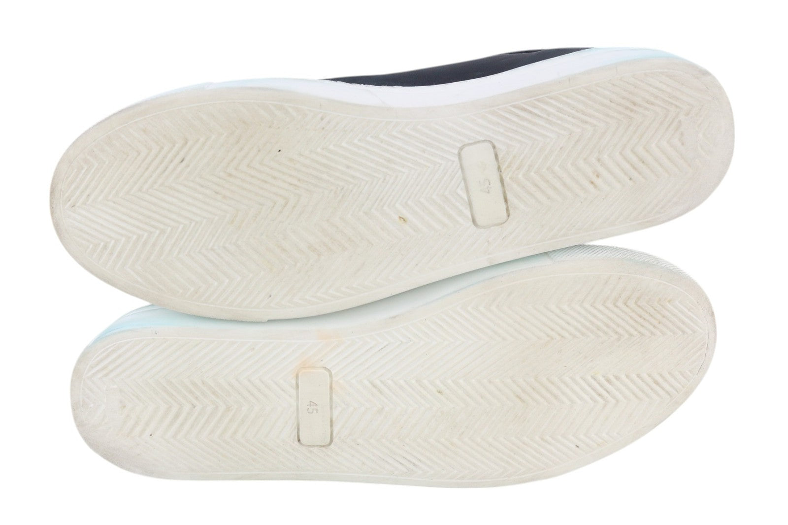 SUITSUPPLY Men Shoes EU45 Navy Blue Leather Low-Top Laced Sneaker