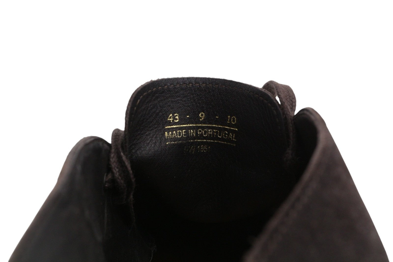 SUITSUPPLY Men Shoes EU43 Dark Brown Leather Suede High Top Casual