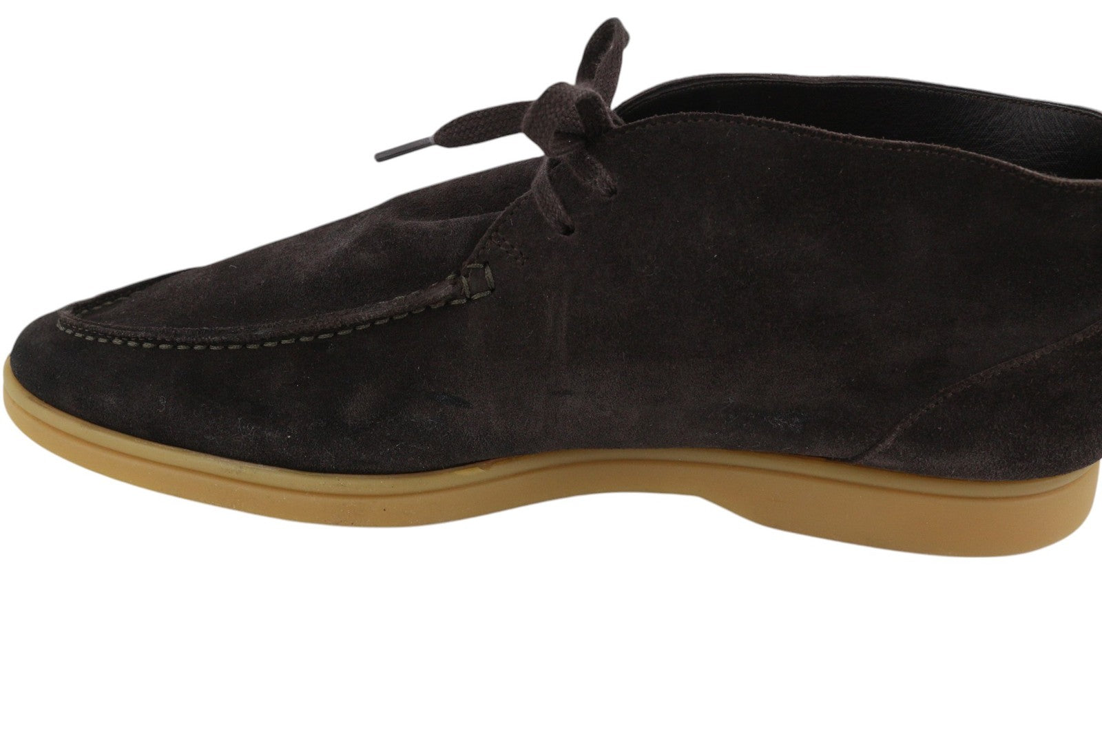 SUITSUPPLY Men Shoes EU43 Dark Brown Leather Suede High Top Casual