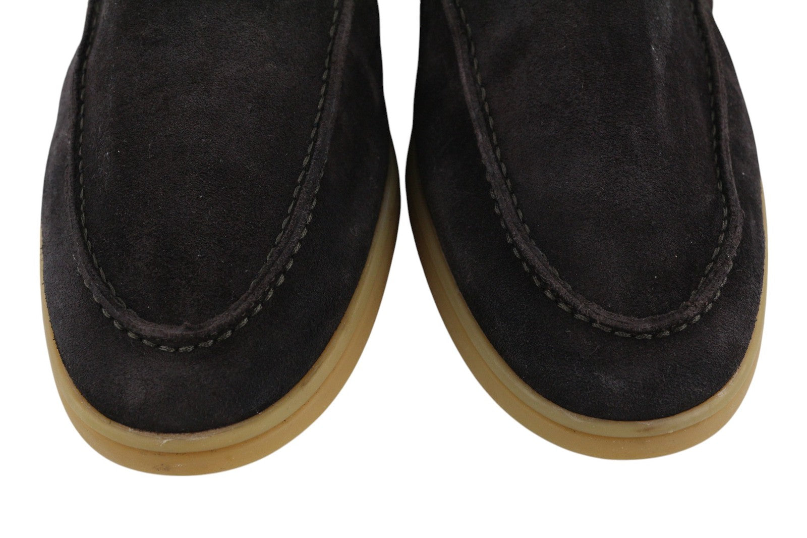 SUITSUPPLY Men Shoes EU43 Dark Brown Leather Suede High Top Casual