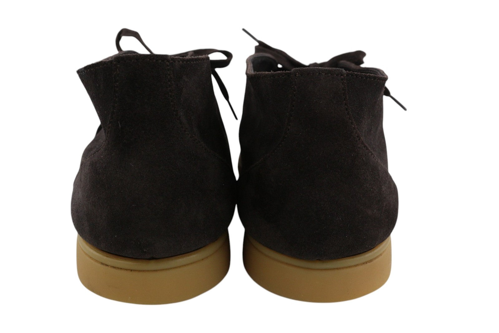 SUITSUPPLY Men Shoes EU43 Dark Brown Leather Suede High Top Casual