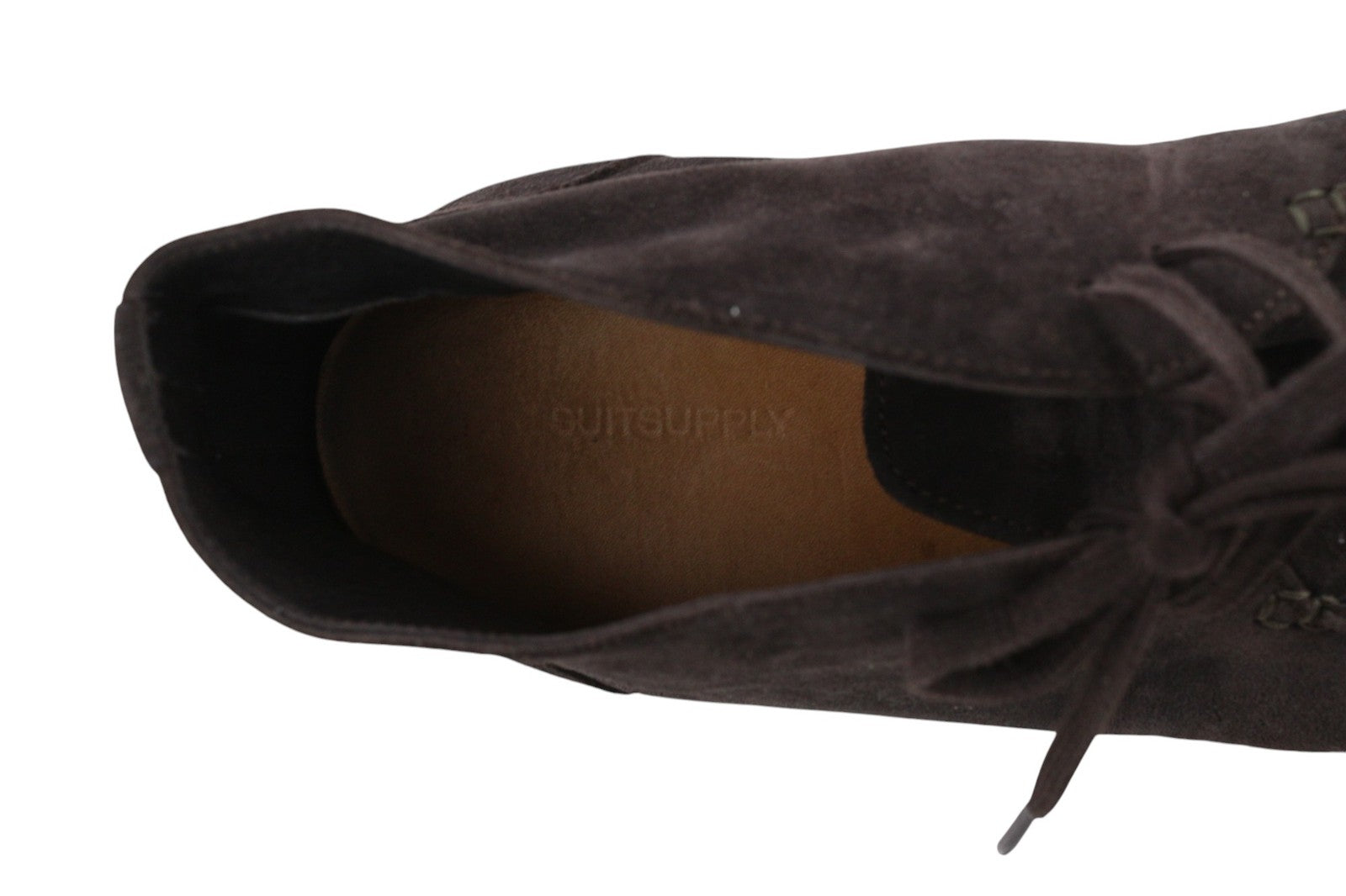 SUITSUPPLY Men Shoes EU43 Dark Brown Leather Suede High Top Casual