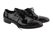 SUITSUPPLY Men Shoes EU41.5 Black Lacquered Formal Laced Low-Top