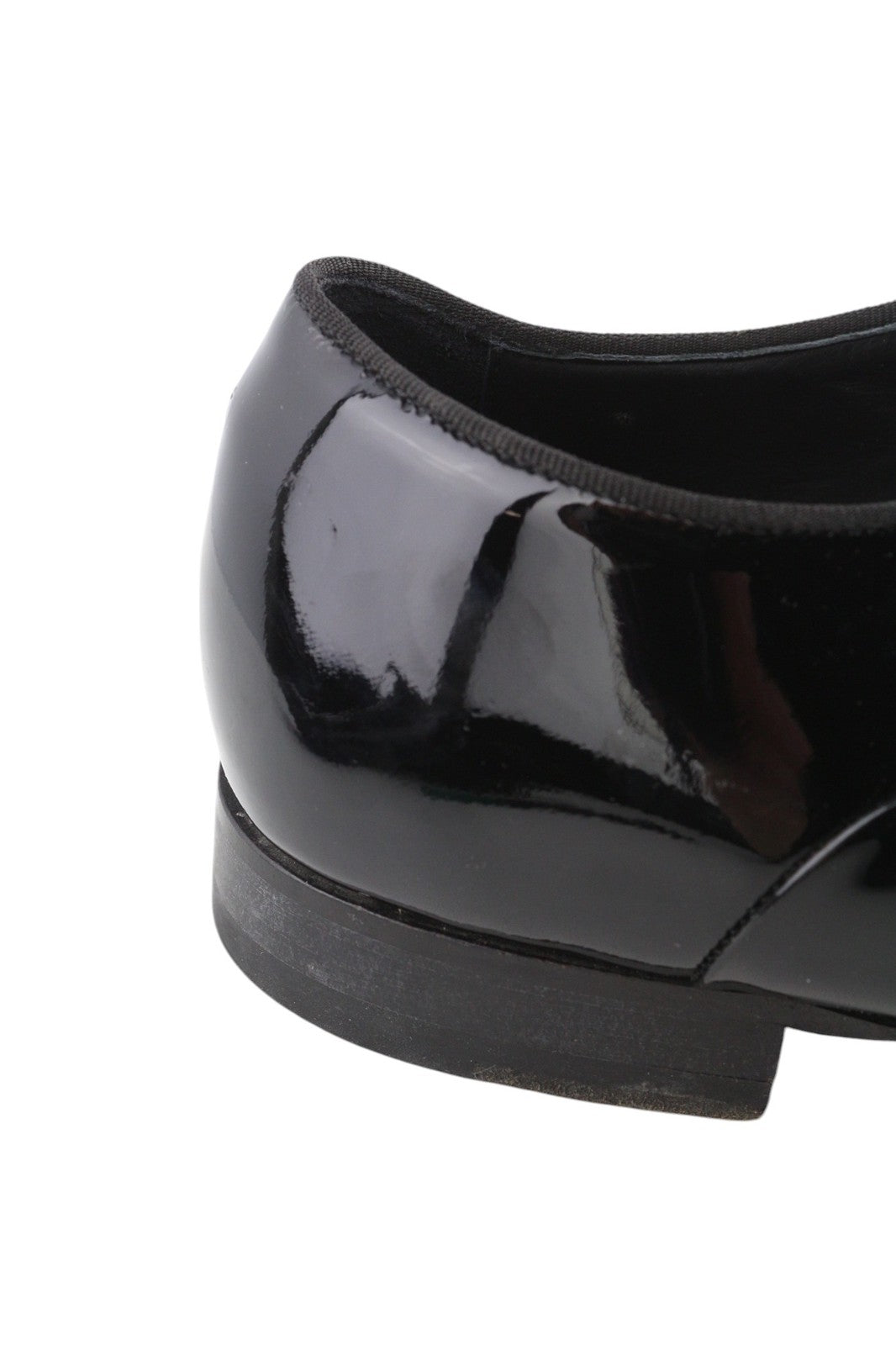 SUITSUPPLY Men Shoes EU41.5 Black Lacquered Formal Laced Low-Top