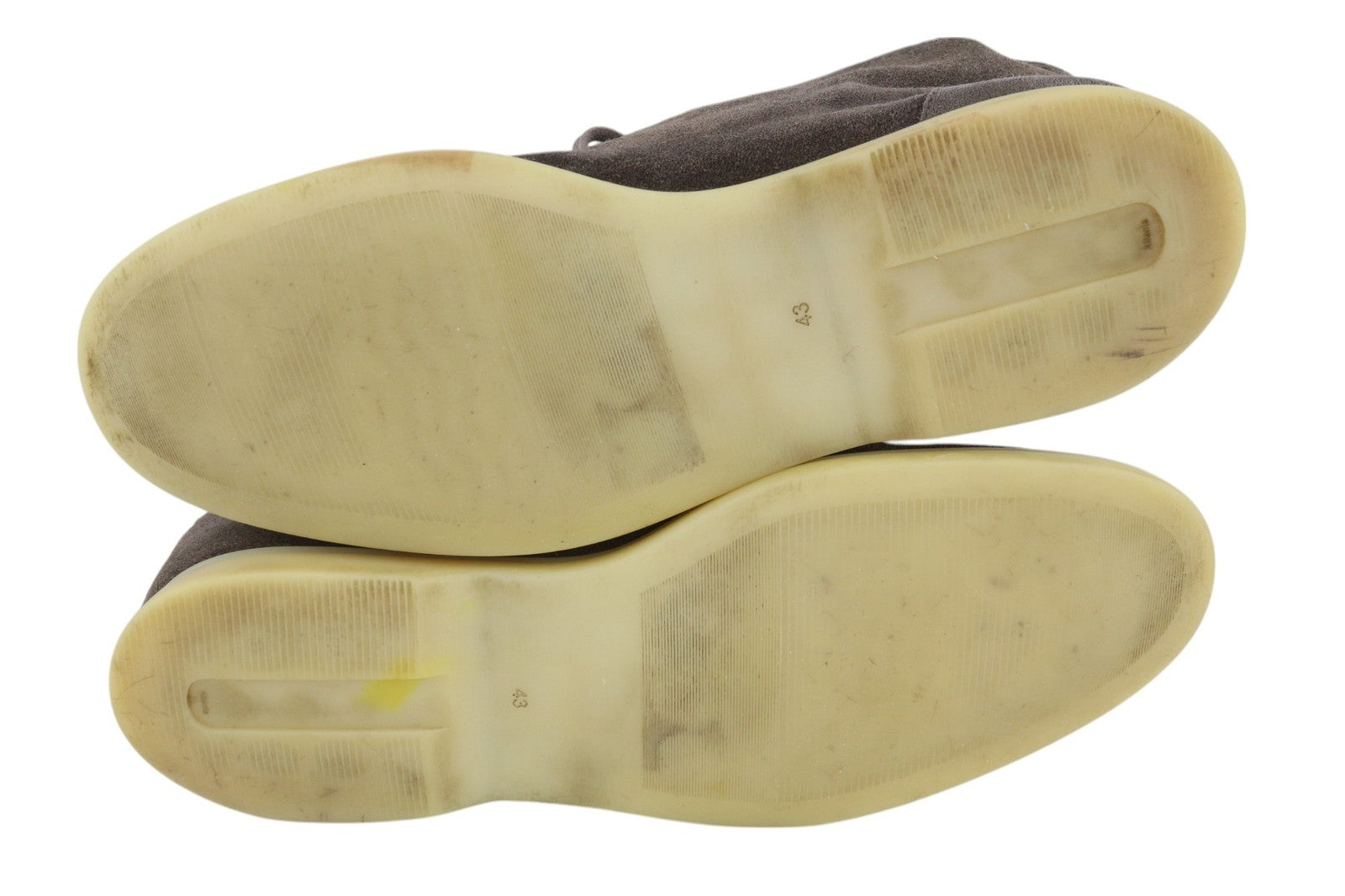 SUITSUPPLY Men Shoes EU43 Brown Leather Suede High-Top Casual Laced