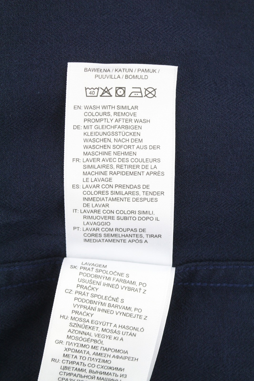 GANT Reg Herringbone Flannel Men Shirt L Evening Blue Button-Down Neck Casual