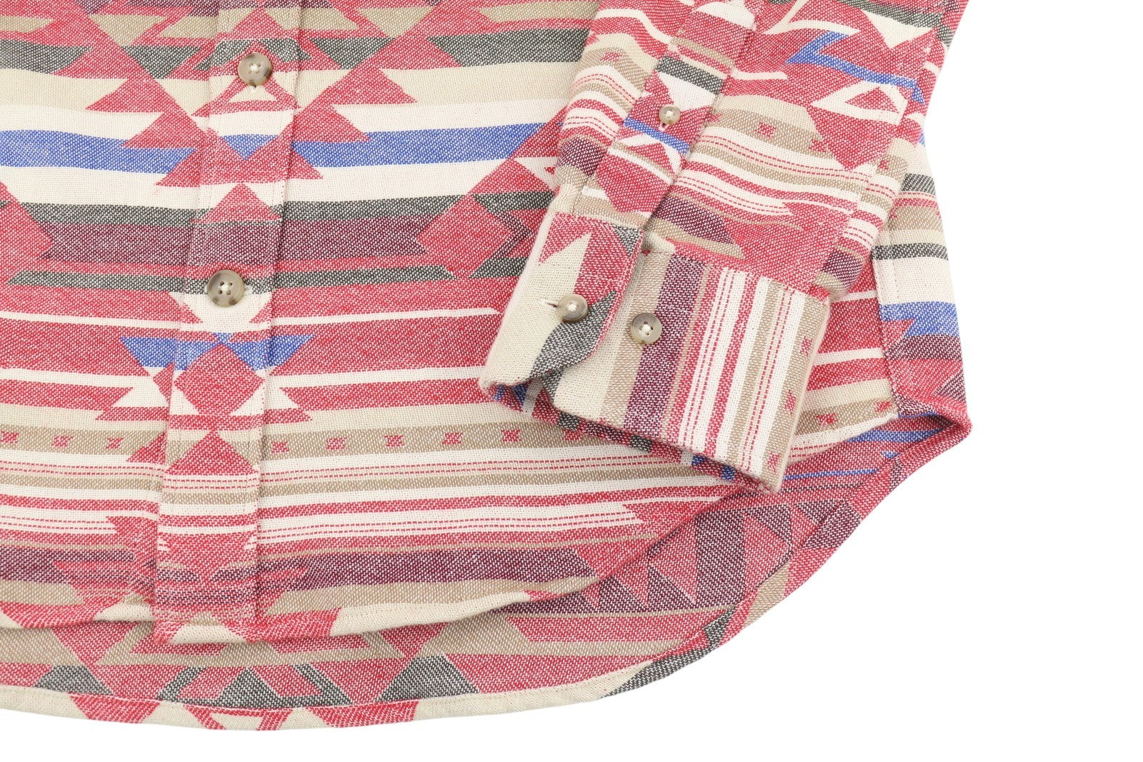 GANT Reg Geometric Jacquard Town Men Shirt M Equestrian Red Spread Neck Casual