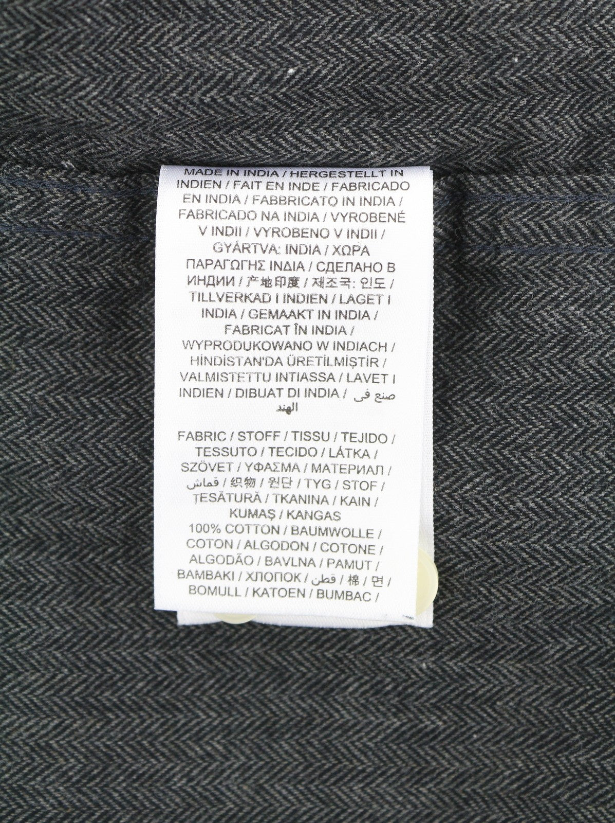 GANT Reg Herringbone flaneliniai vyriški marškinėliai XL dydžio, tamsiai pilkos spalvos, su užtiestomis kišenėmis, laisvalaikio stiliaus 