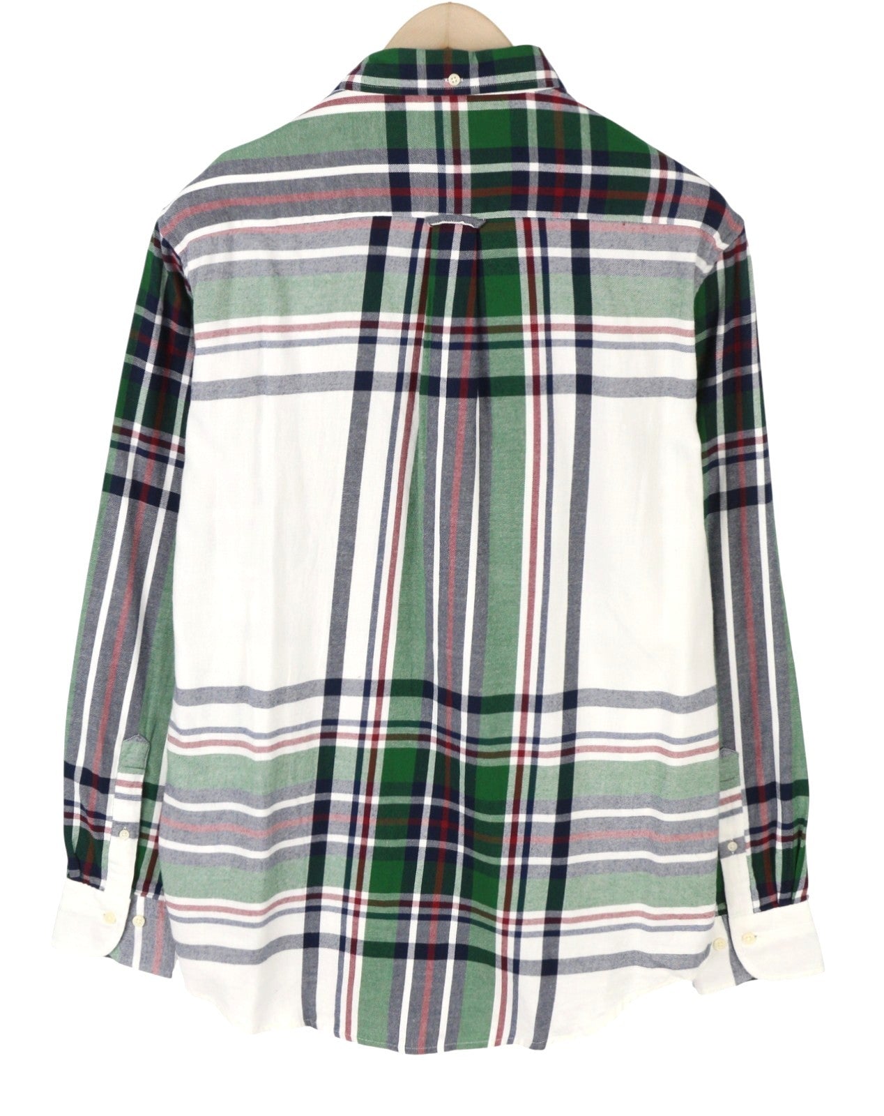 GANT Reg Flannel Banner Shield vyriški marškinėliai M su kiaušinio lukšto raštu ir uždėtomis kišenėmis