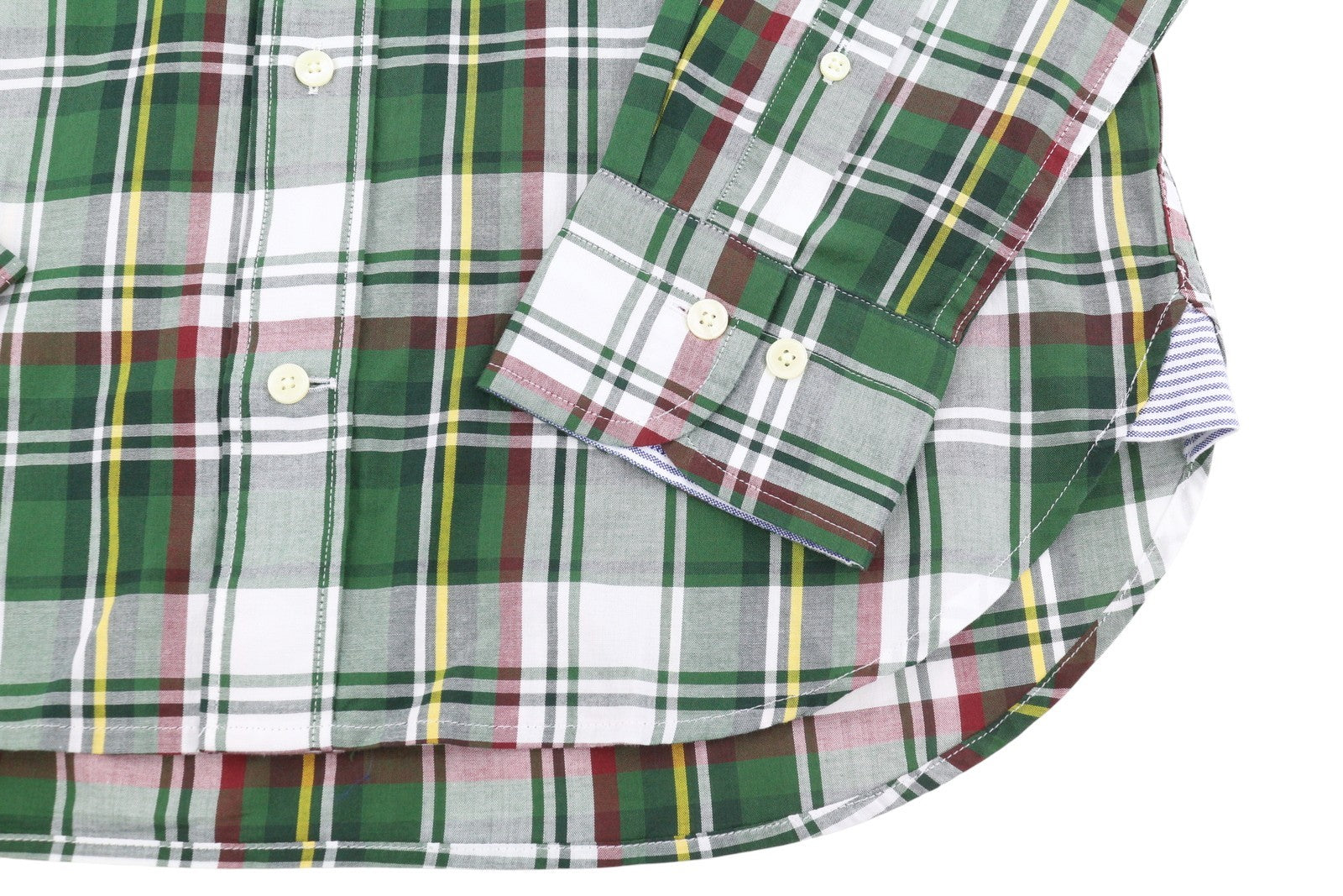 GANT Reg Ut Washed Check Men Shirt S Eden Green Button-Down Neck Logo Casual