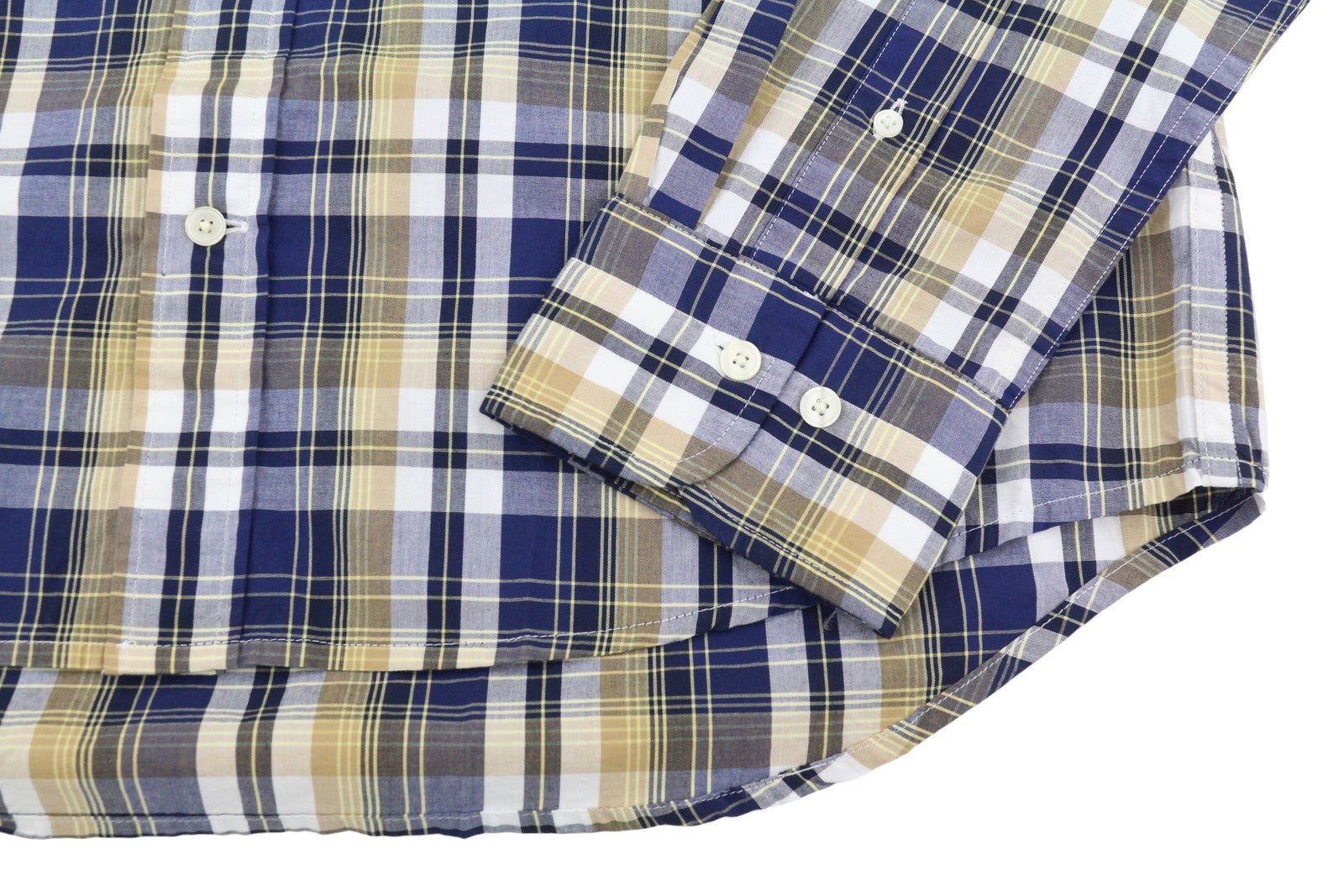 GANT Reg Washed Poplin Check vyriški marškinėliai L dydžio lazdyno medžio smėlio spalvos su sagomis žemyn iškirpte laisvalaikio stiliumi