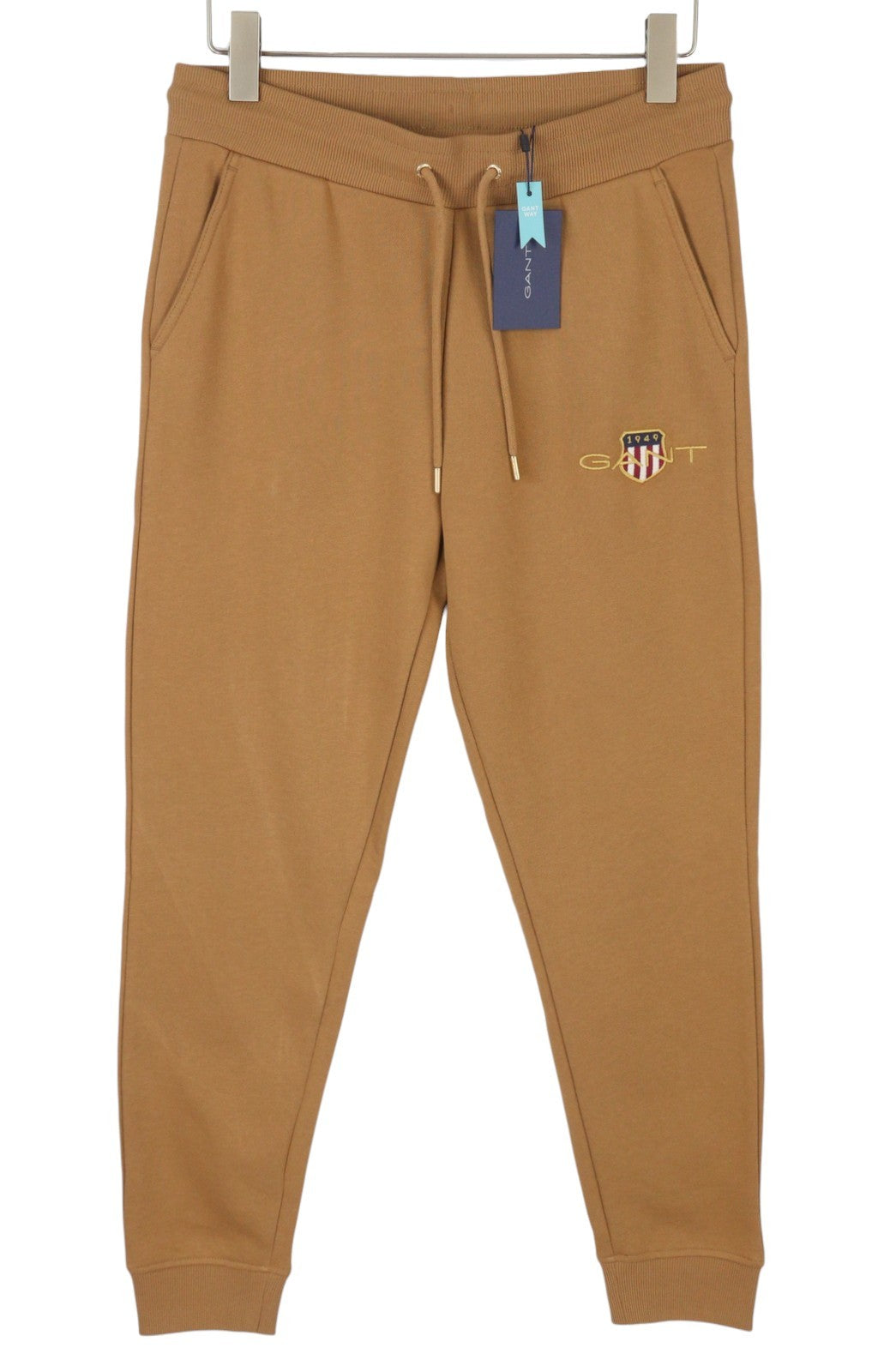 GANT Archive Shield Women Trousers M Brown Drawstring Waist Jogg Sweatpants