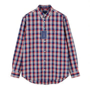 GANT Tech Prep Oxford languoti vyriški marškinėliai L dydžio, raudoni, su sagomis ir kišenėmis, laisvalaikio stiliaus 