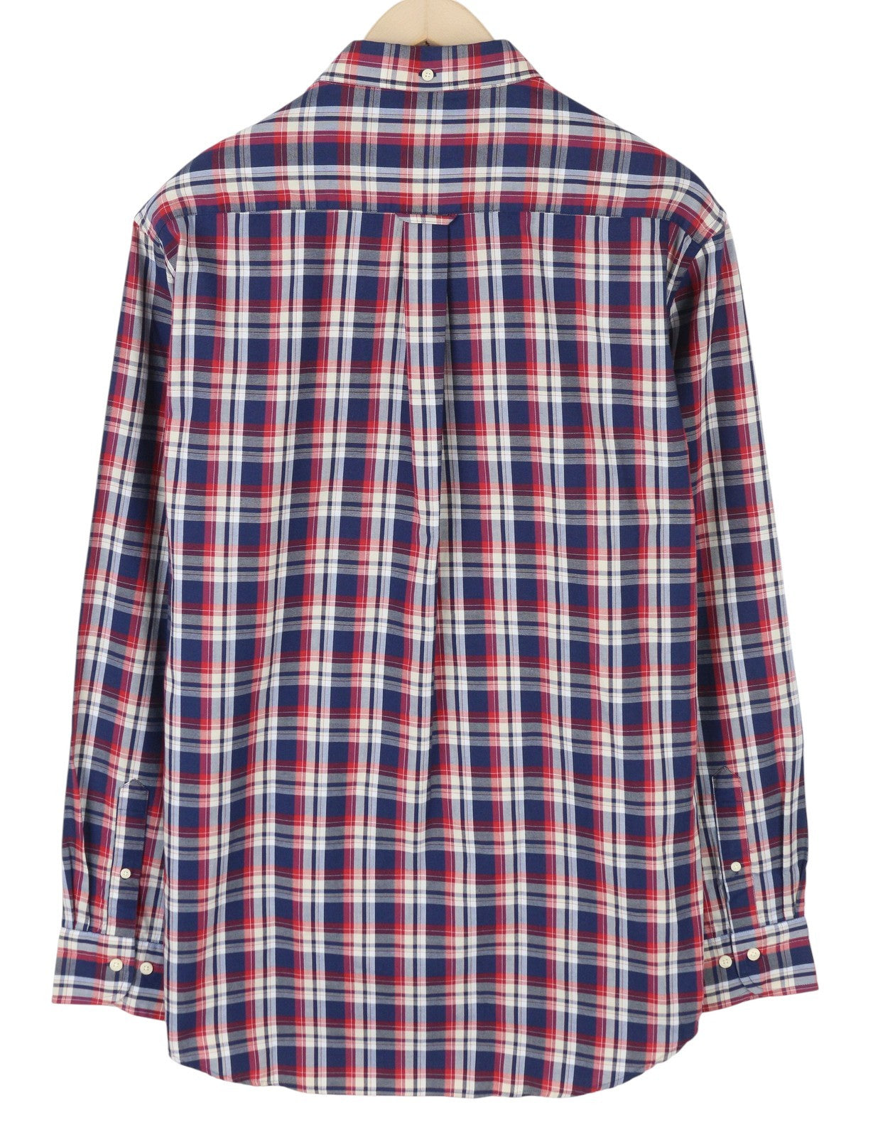 GANT Tech Prep Oxford languoti vyriški marškinėliai L dydžio, raudoni, su sagomis ir kišenėmis, laisvalaikio stiliaus 