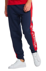 GANT Rough Weather Men Trousers L Navy Drawstring Waist Logo Jogg Sweatshirt