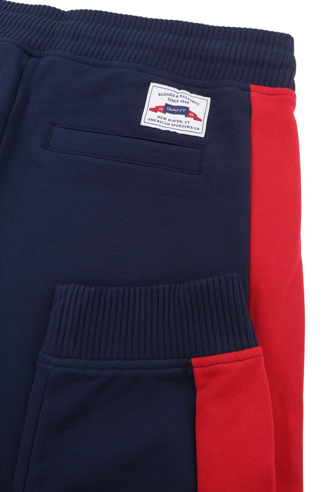 GANT Rough Weather Men Trousers L Navy Drawstring Waist Logo Jogg Sweatshirt