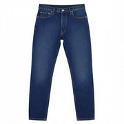 OFF-WHITE ARR Men Jeans W31 Dark Blue Tapered Washed Denim Button Pocket RRP650