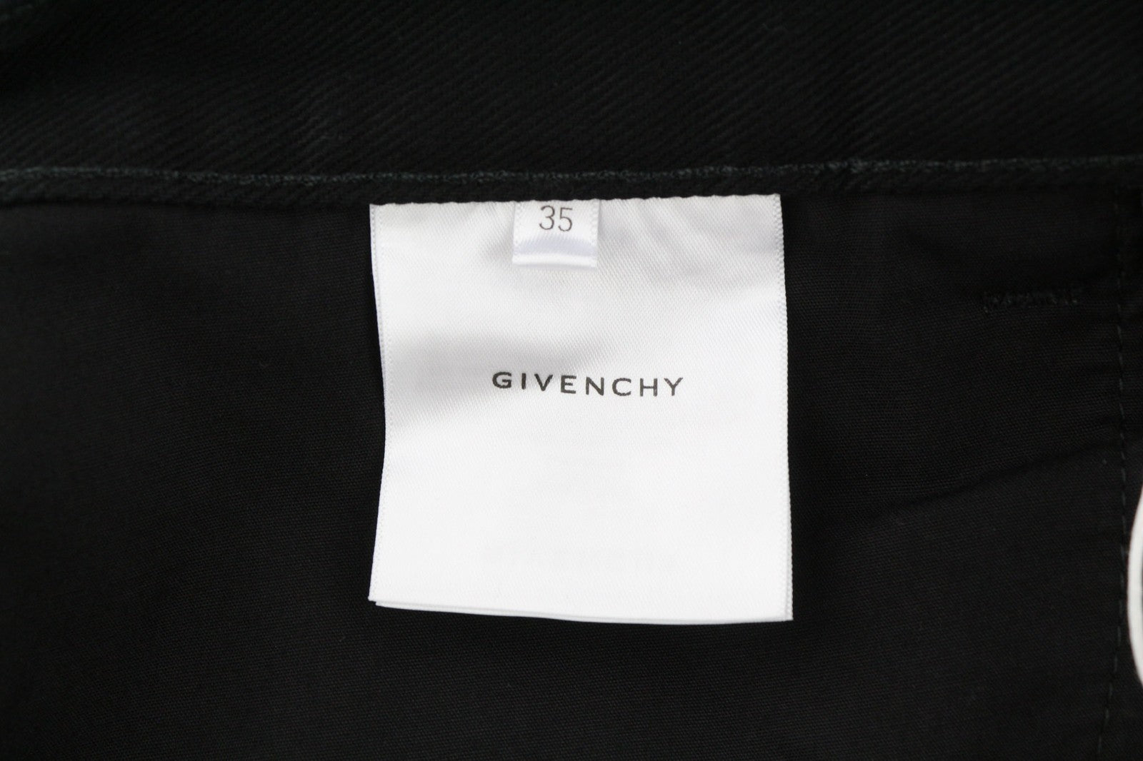 GIVENCHY X Tiffany vyriškos kelnės W35 juodos siaurėjančios, su užtrauktuku ir minimalia kišene 