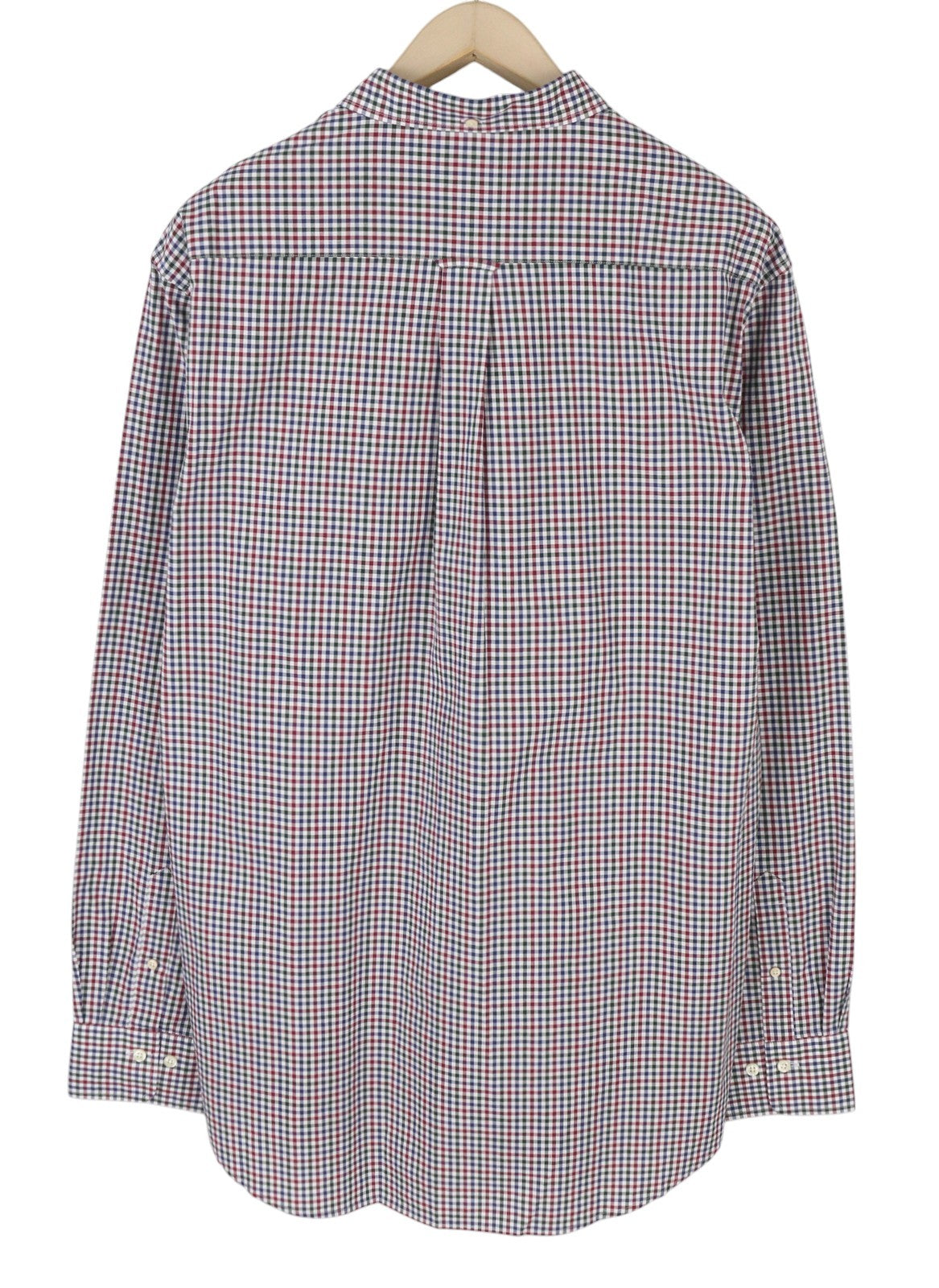 GANT The Broadcloth Gingham Men Shirt XL Cabernet Red Plaid Button-Down Casual