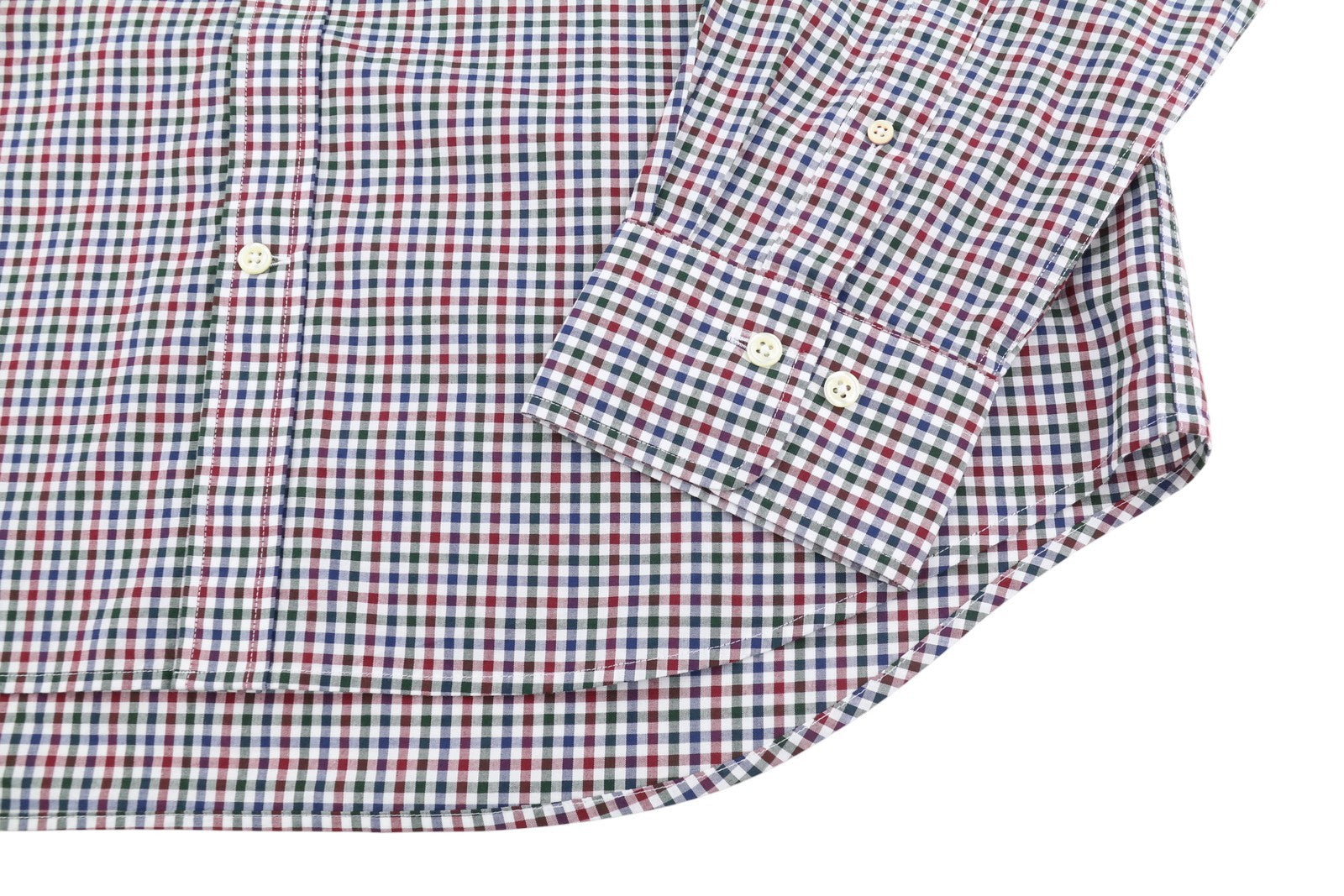 GANT The Broadcloth Gingham Men Shirt XL Cabernet Red Plaid Button-Down Casual