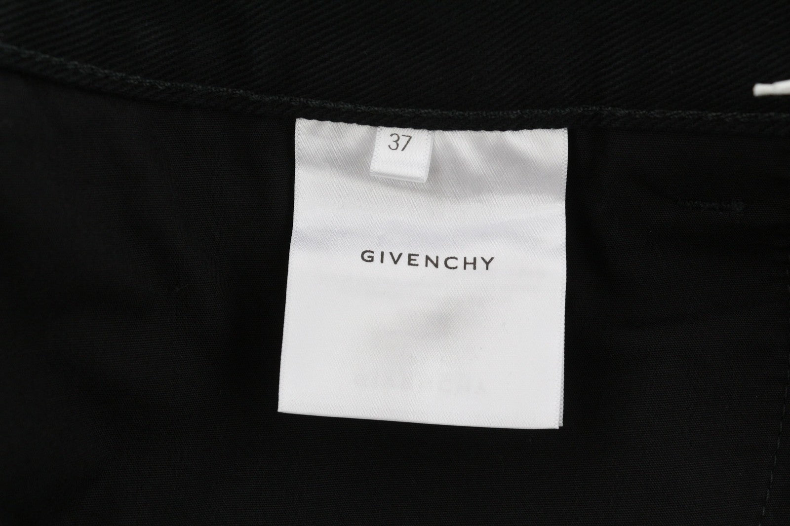GIVENCHY X Tiffany vyriškos kelnės W37 tamsiai juodos, siaurėjančios, užsegamos užtrauktuku, pritaikytos 