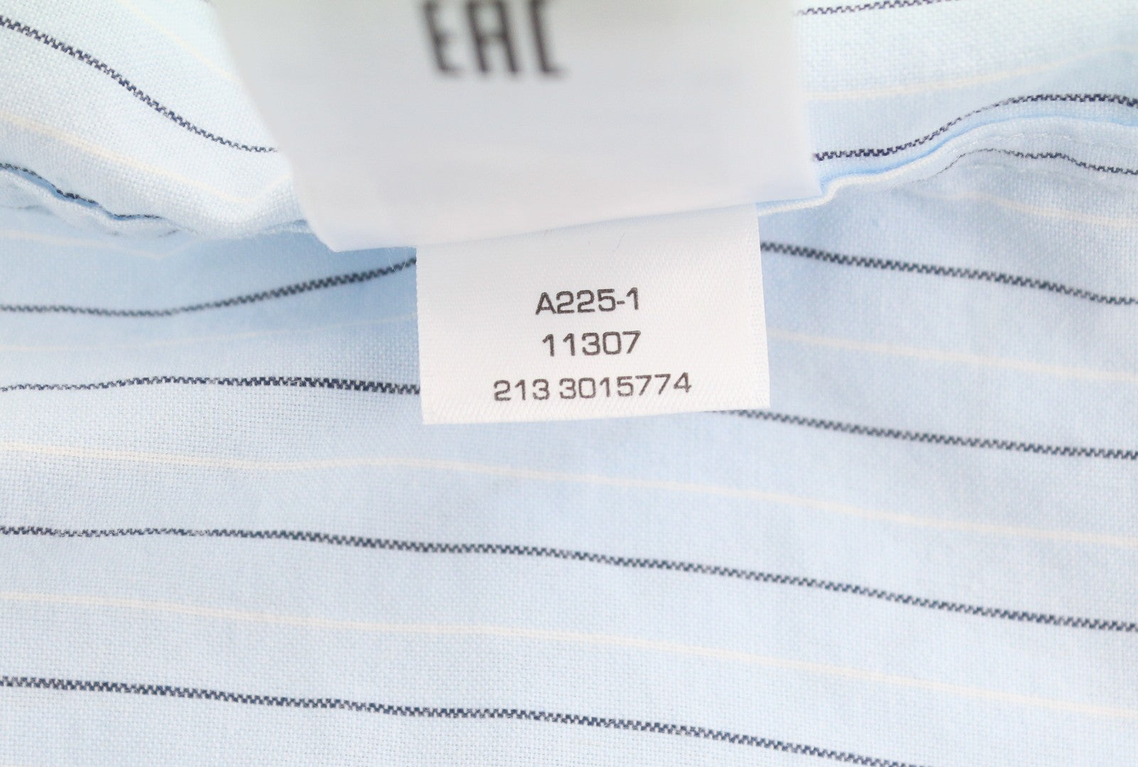 GANT Reg Oxf Stripe Men Shirt XL Light Blue Button-Down Neck Patch Pocket Casual