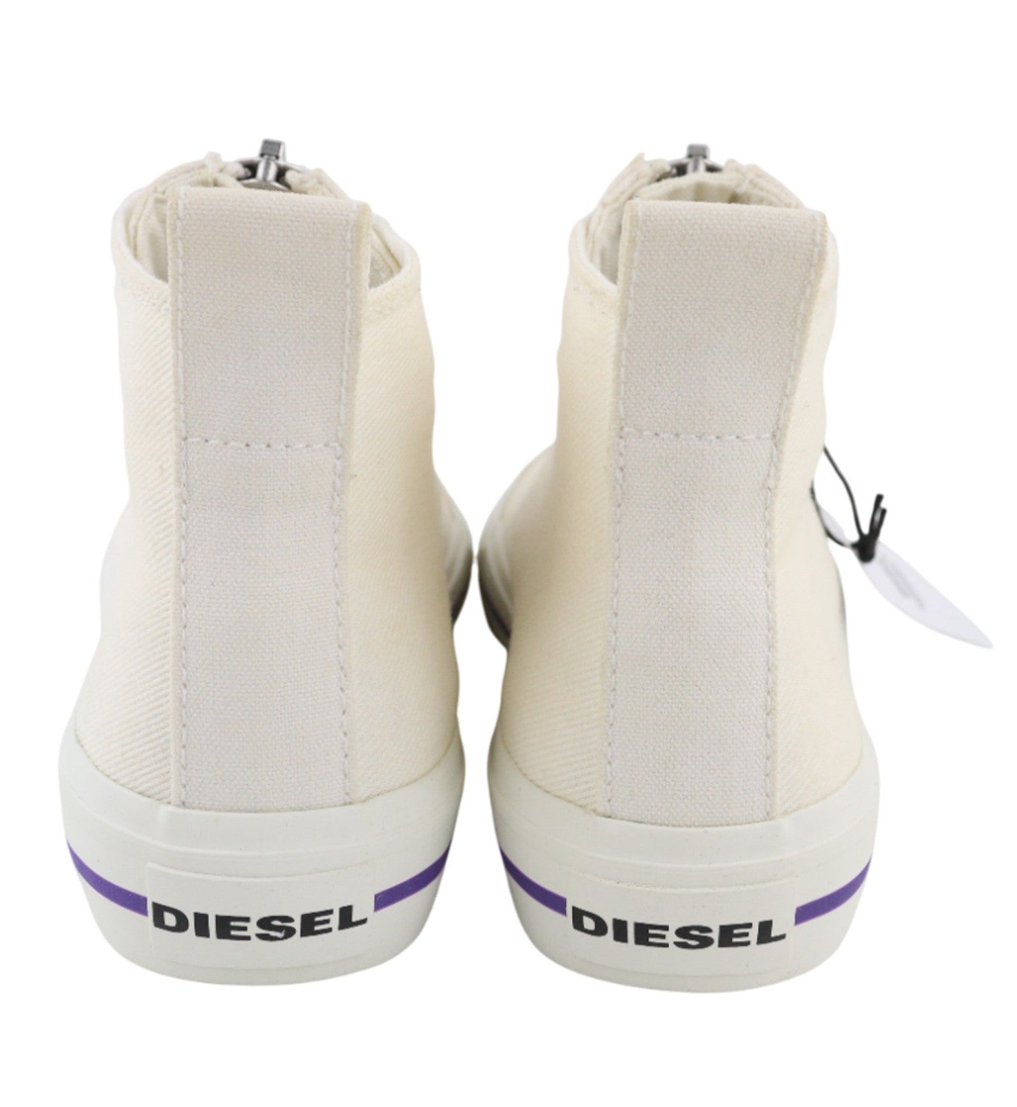DIESEL S-Astico MZIP Women Sneakers UK6 EU38.5 White High Top Hybrid RRP180