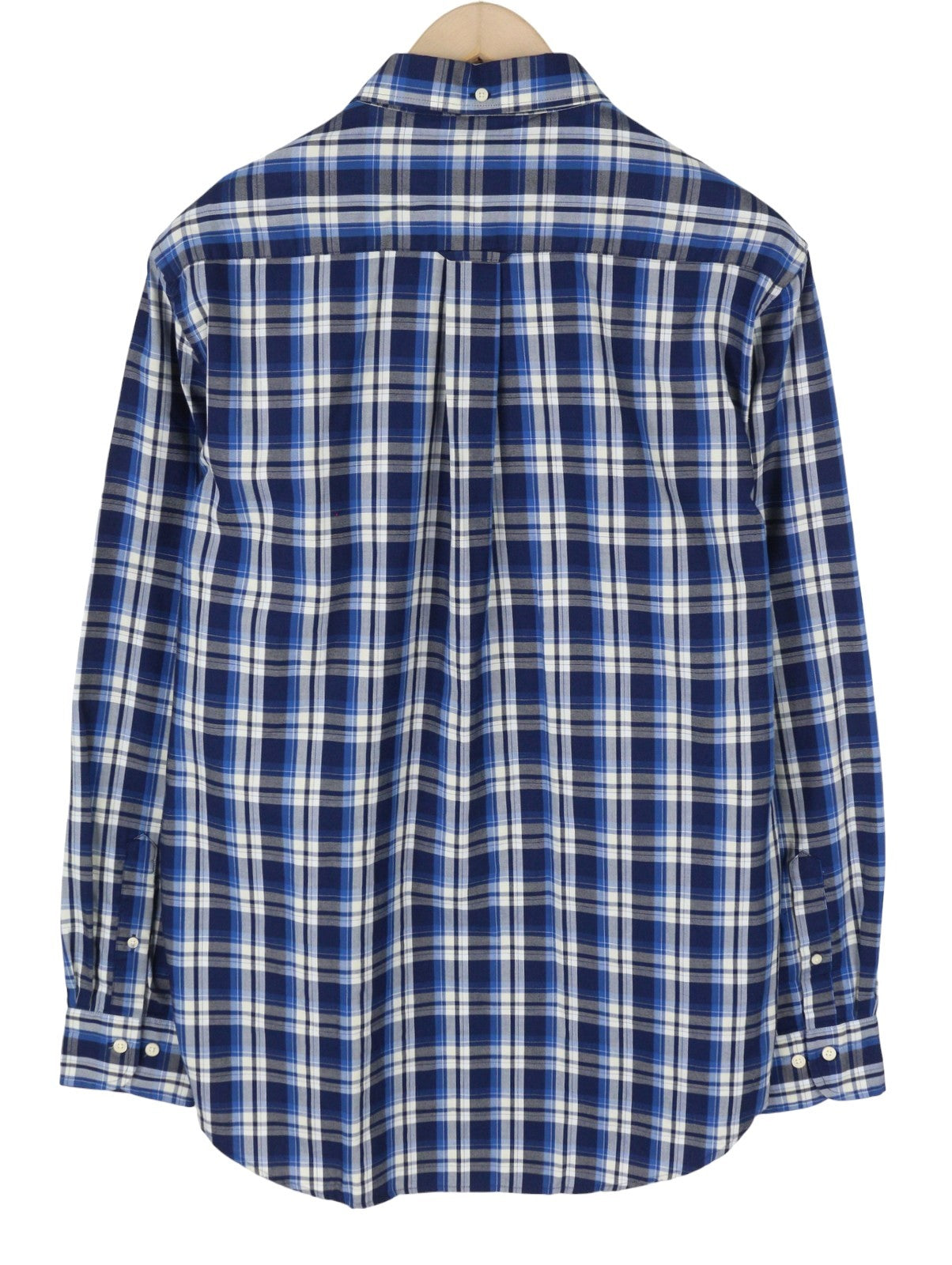 GANT Tech Prep Oxford Check Men Shirt XL Blue Regular Button-Down Neck Casual