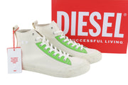 DIESEL A-Athos Mid Men Sneakers UK9 EU43 White High Top Lace Up Trainers RRP175