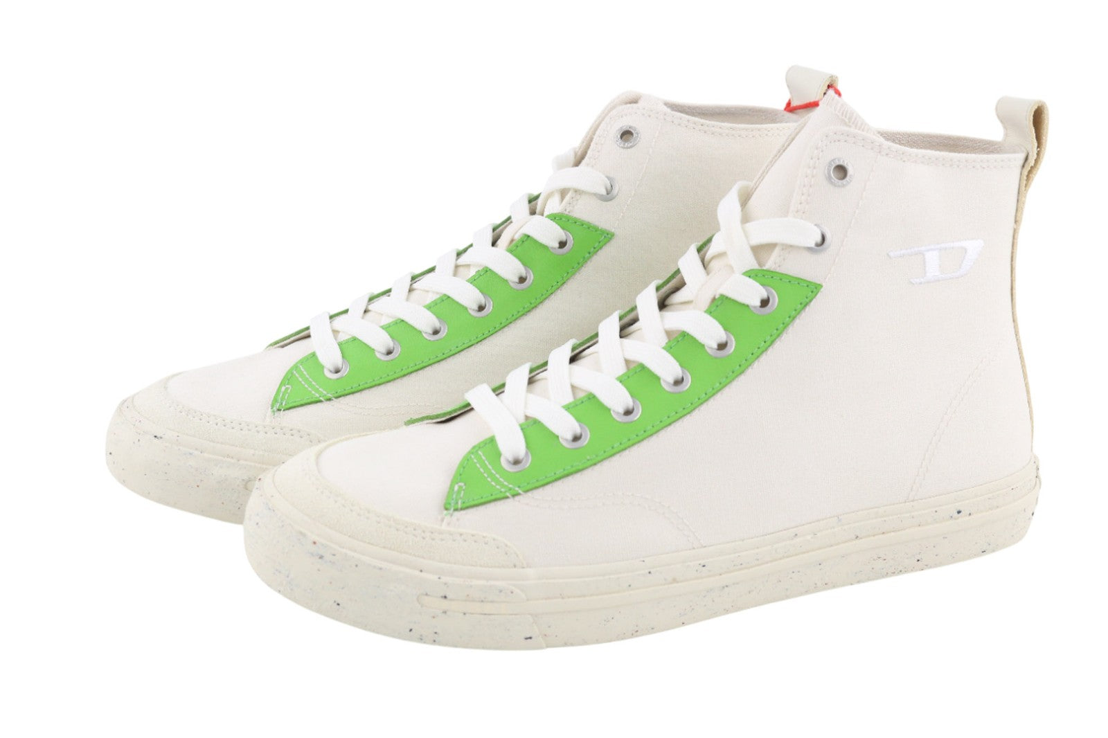 DIESEL A-Athos Mid Men Sneakers UK9 EU43 White High Top Lace Up Trainers RRP175