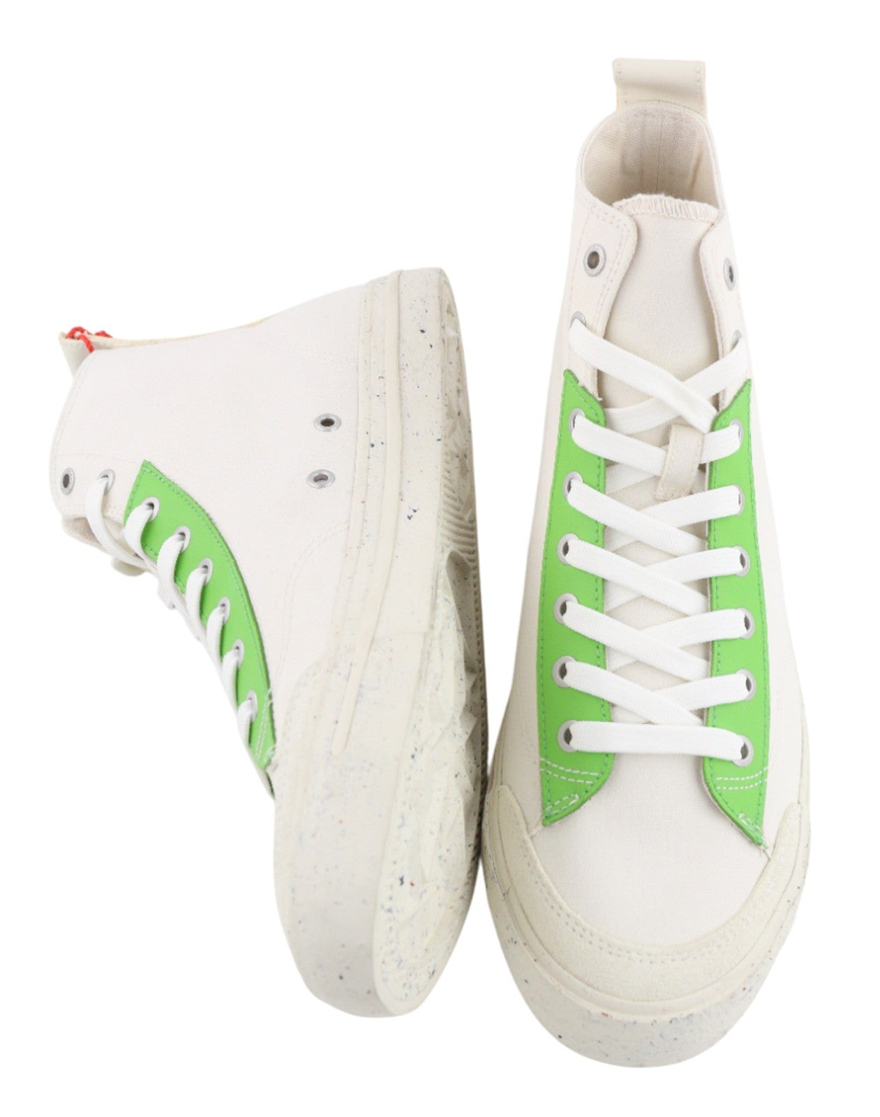 DIESEL A-Athos Mid Men Sneakers UK9 EU43 White High Top Lace Up Trainers RRP175