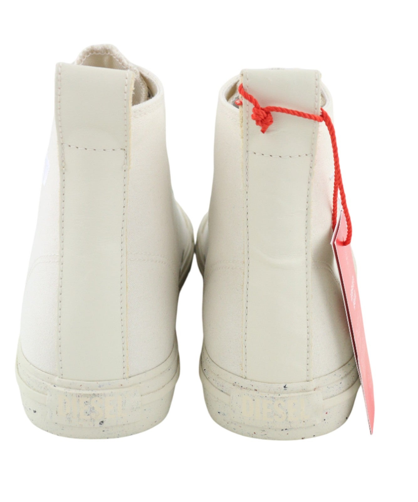 DIESEL A-Athos Mid Men Sneakers UK9 EU43 White High Top Lace Up Trainers RRP175