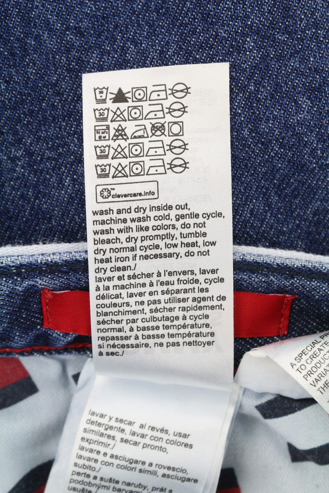 TOMMY HILFIGER Dad Men Jeans W36/L32 Blue Regular Tapered Straight Zip Fly Denim