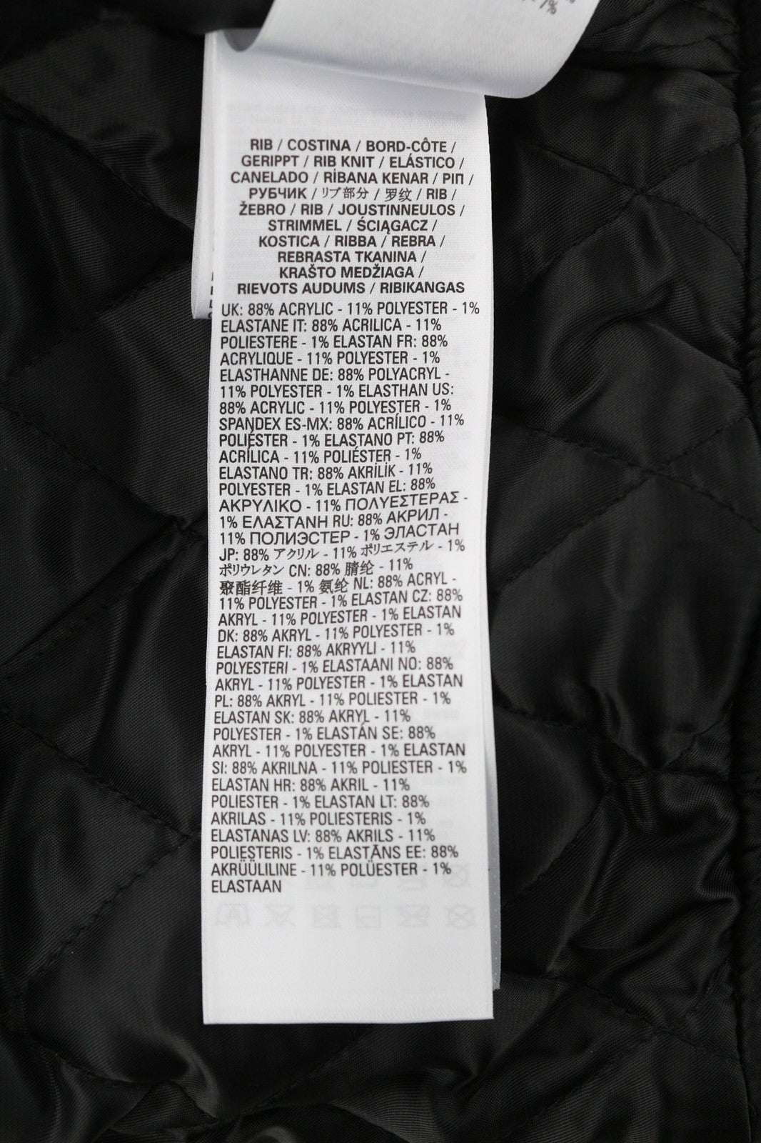 DIESEL G-Feijoa Women Jacket S Black Coated Insulated Lined Polo Neck RRP395