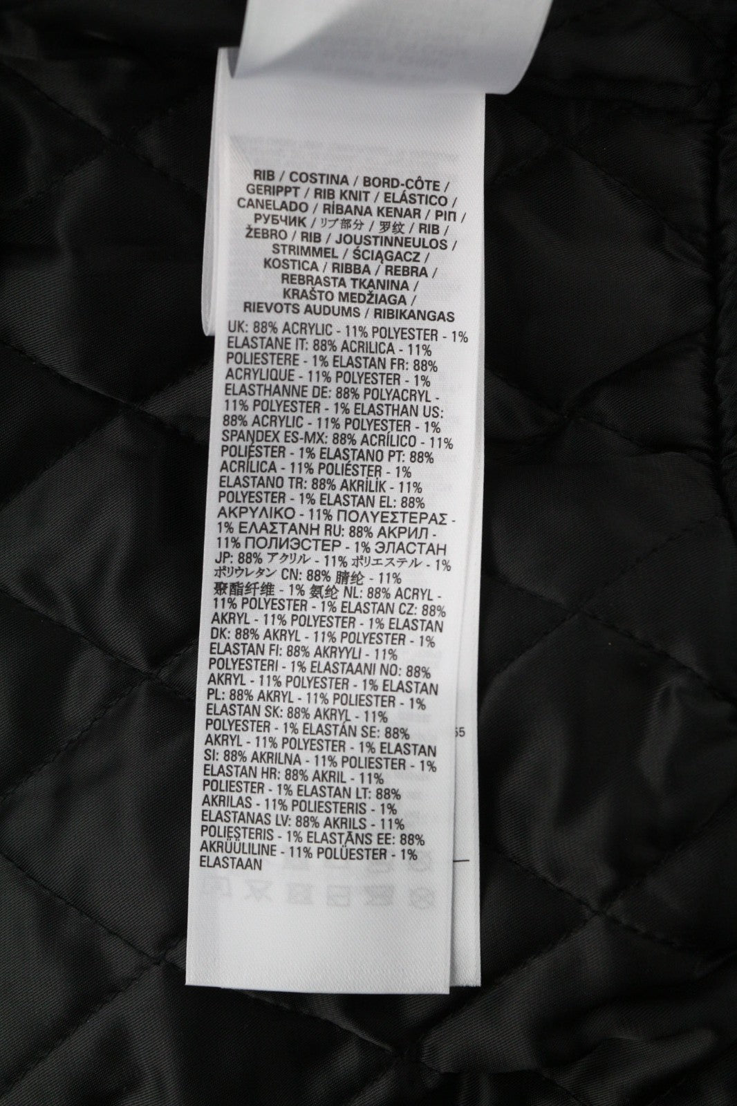 DIESEL G-Feijoa Women Jacket XS Black Coated Insulated Lined Polo Neck Jacket