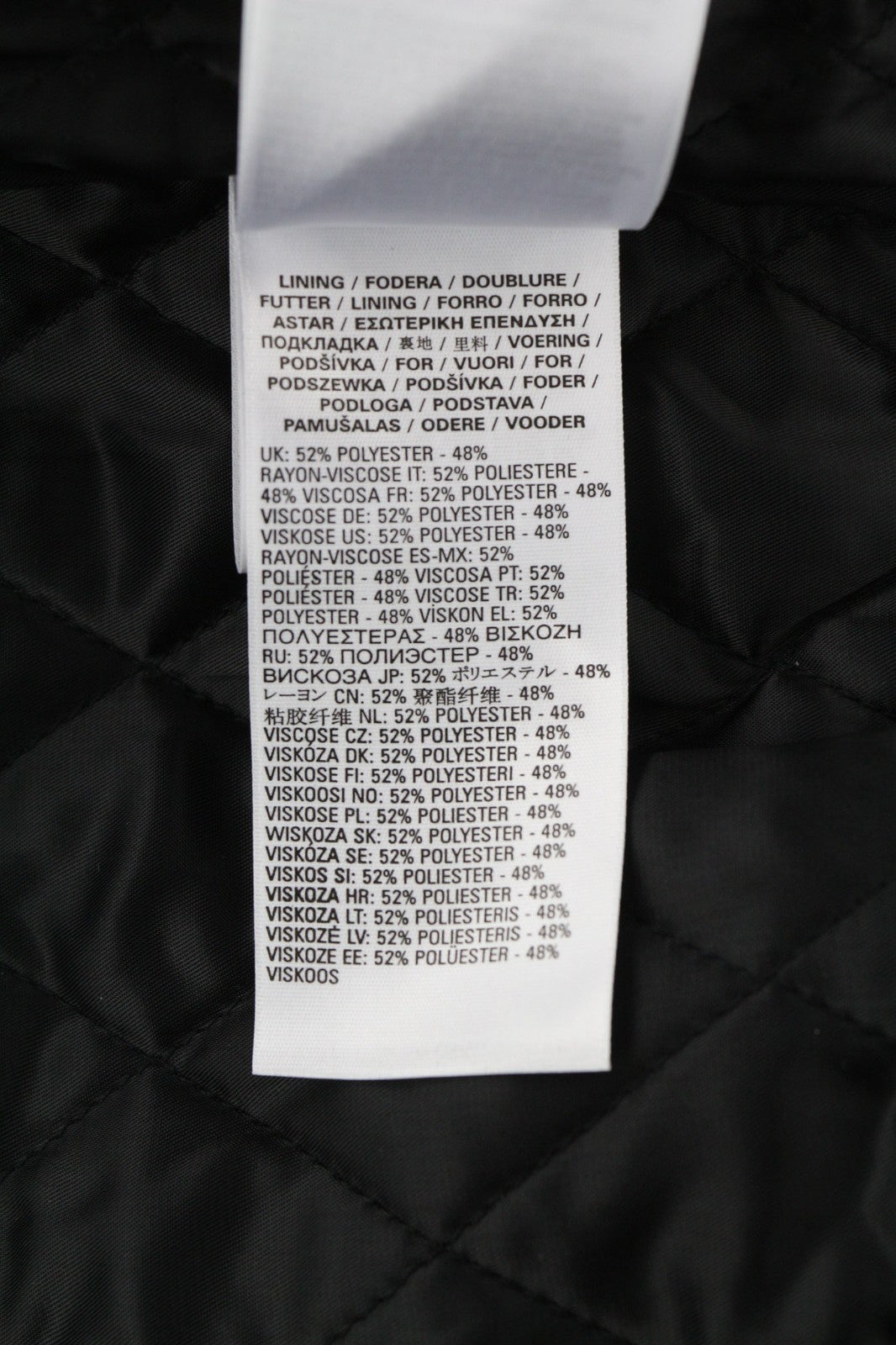 DIESEL G-Feijoa Women Jacket XS Black Coated Insulated Lined Polo Neck Jacket