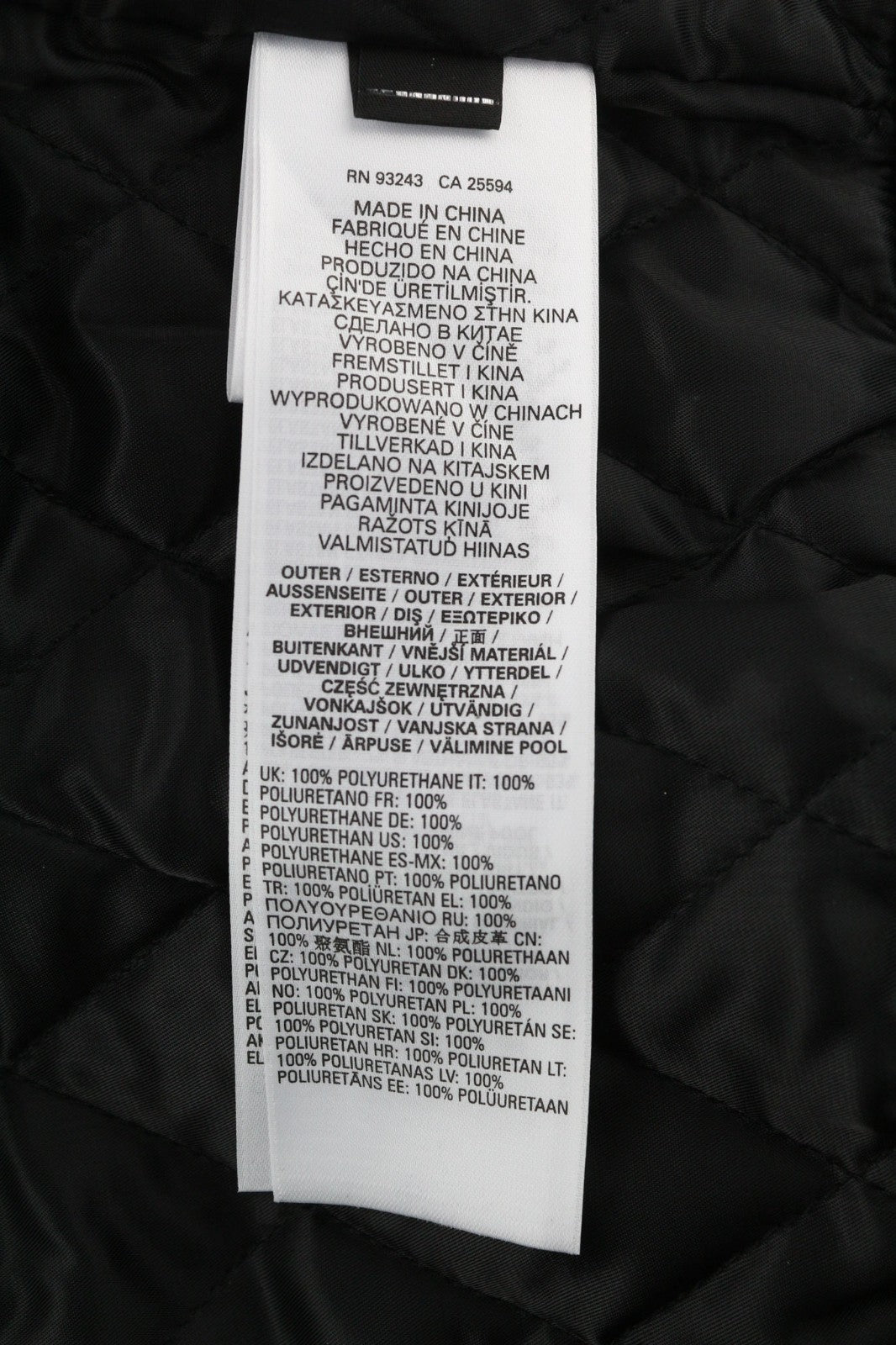 DIESEL G-Feijoa Women Jacket XS Black Coated Insulated Lined Polo Neck Jacket