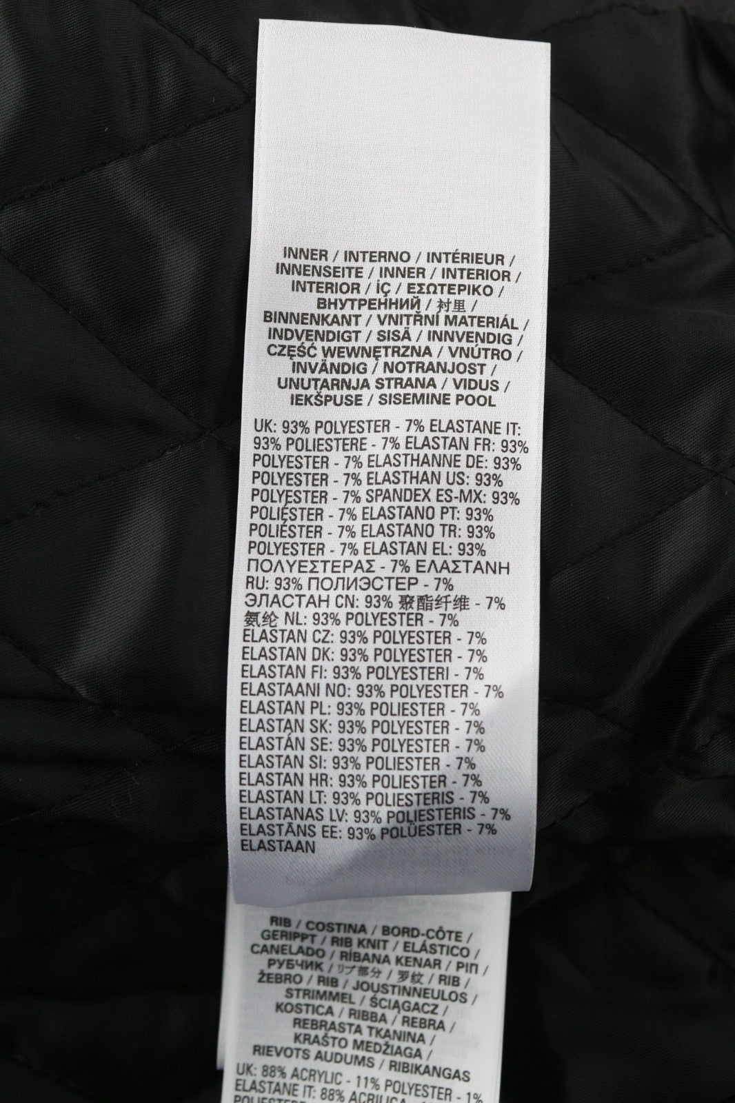 DIESEL G-Feijoa Women Jacket XS Black Coated Insulated Lined Polo Neck Jacket