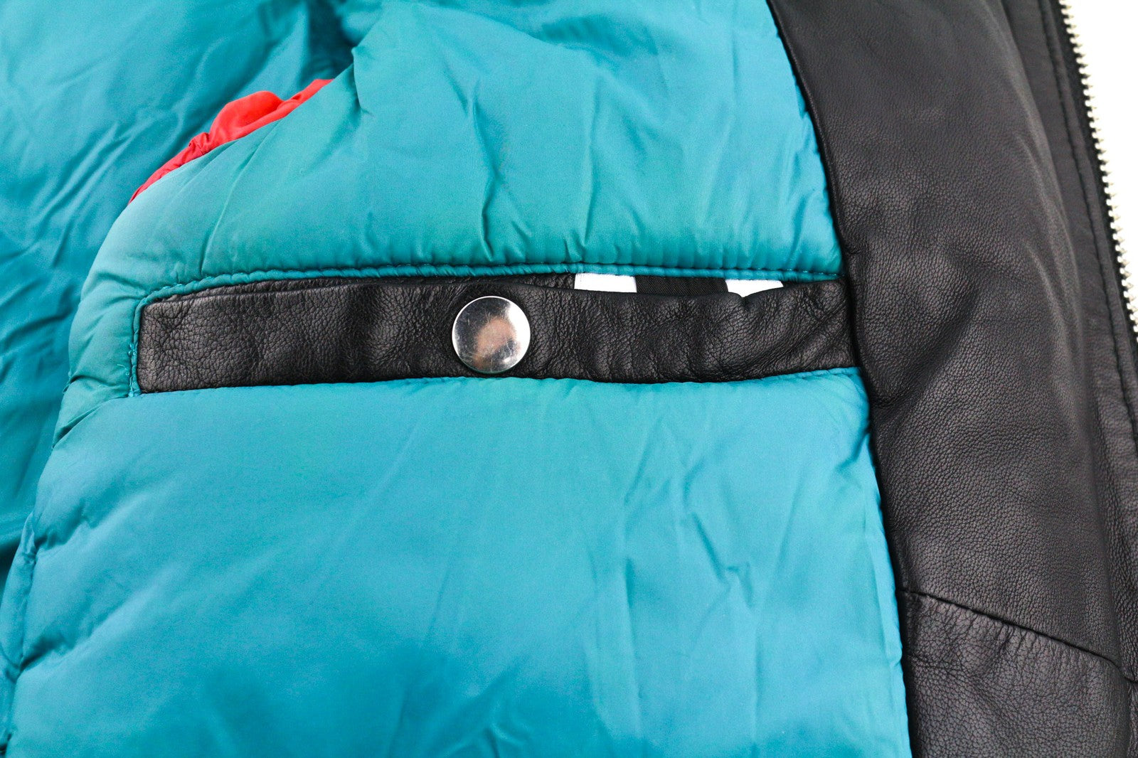 DIESEL L-Winter Men Jacket M Black Lambskin Leather Padded Band Neck Lined