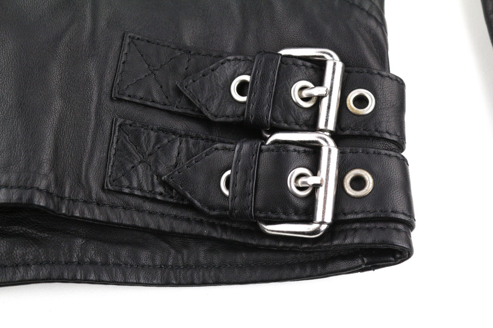 DIESEL L-Marton vyriška striukė S juoda odinė lengva striukė su užtrauktuku ant juosmens apykaklės 