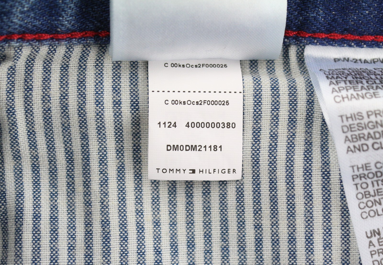 TOMMY HILFIGER Otis Men Jeans W36/L32 Blue Faded Distress Regular Straight Fit