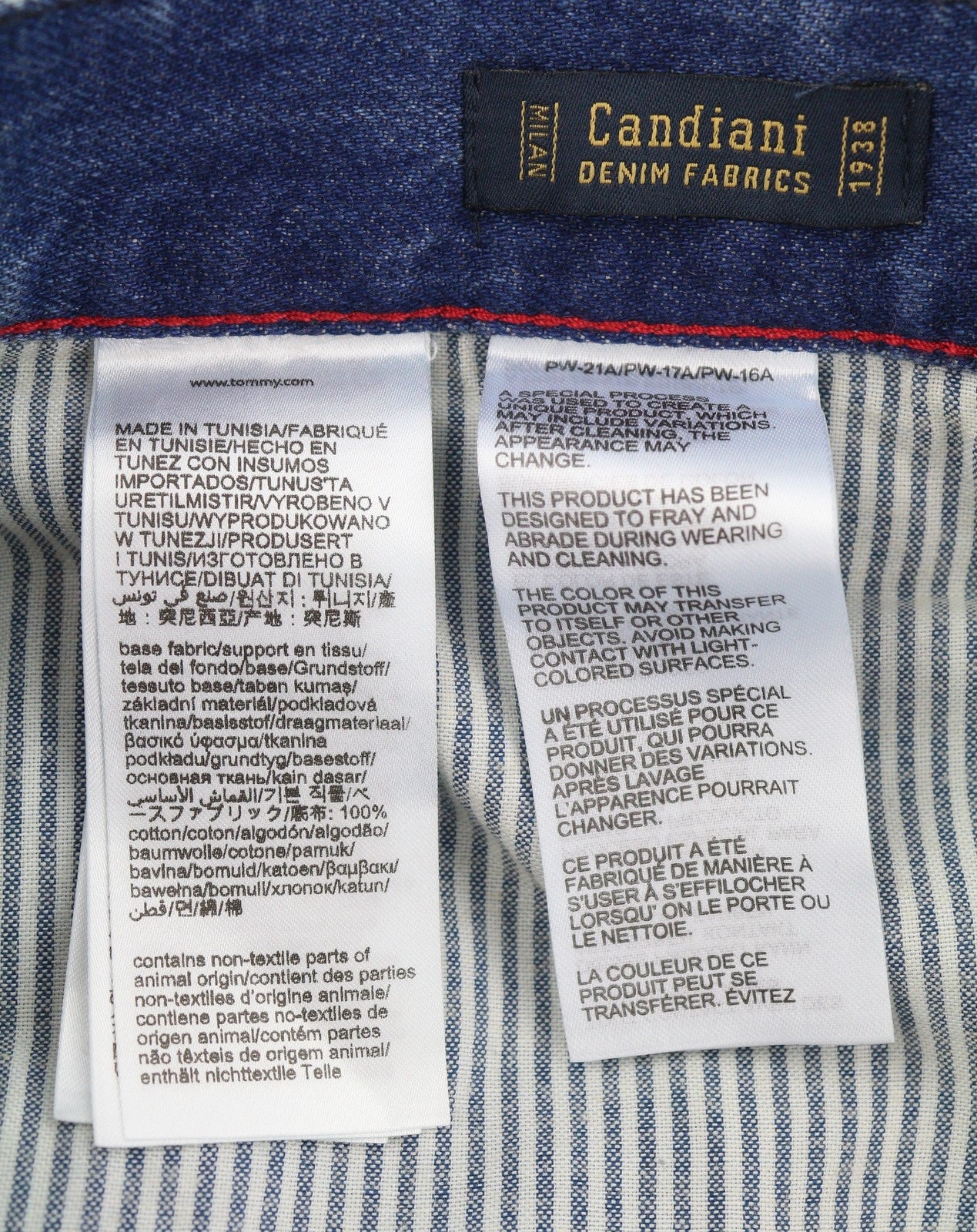 TOMMY HILFIGER Otis Men Jeans W36/L32 Blue Faded Distress Regular Straight Fit