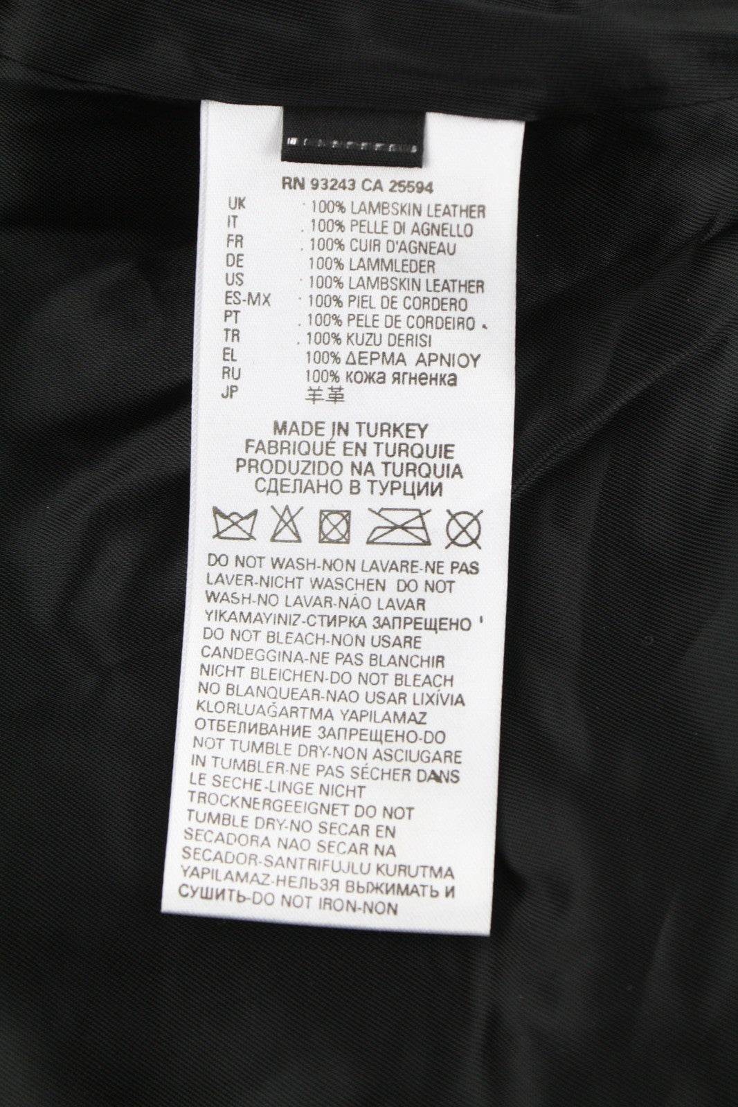 DIESEL R-Sery Women Jacket XS Lambskin Leather Asymmetric Zip Notch Collar