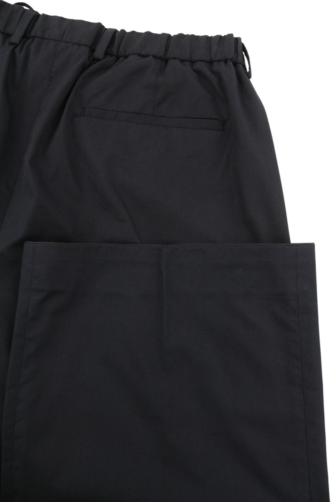 CALVIN KLEIN Cotton Seacell Modern Men Trousers L Black Regular Fit Pleated